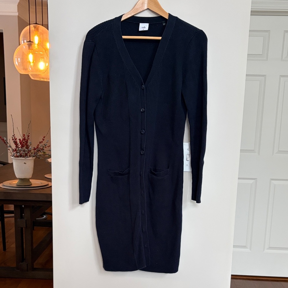 CAbi Long Cardigan Sweater‎ Navy